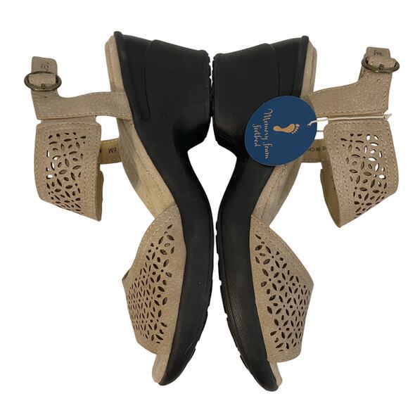 JBU By Jambu Slingback Sandals Toledo Morocco Tan Vegan Leather Women's Size 6M - Picture 2 of 13